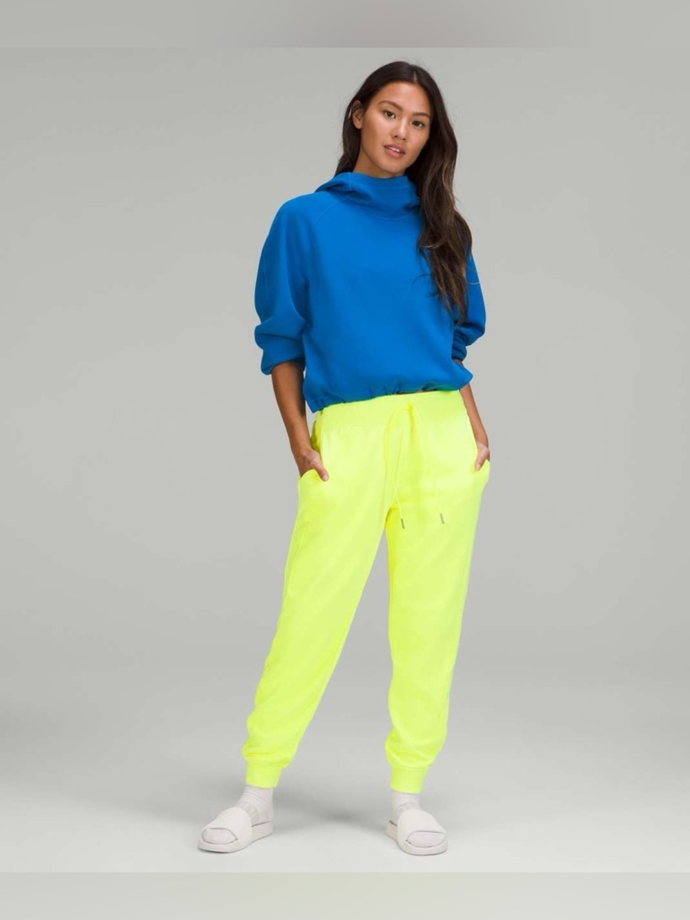 Lululemon Scuba High-Rise French Terry Jogger- Highlight Yellow- Size 6